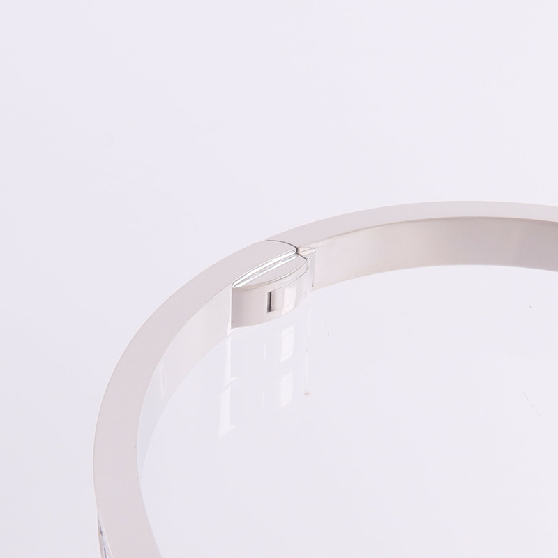 CARTIER 18K白金Love Bracelet Small Model Paved鑽石手鐲-6