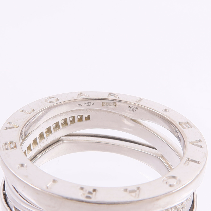 BVLGARI 18K白金B-zero1 Diamonds鑽石戒指-5