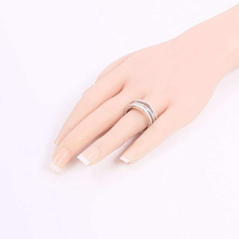 BVLGARI 18K白金B-zero1 Diamonds鑽石戒指-7