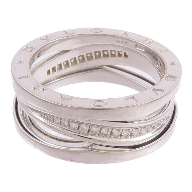 BVLGARI 18K白金B-zero1 Diamonds鑽石戒指-8
