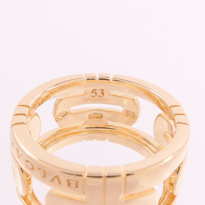 BVLGARI 18K黃金Parentesi Ring戒指-4