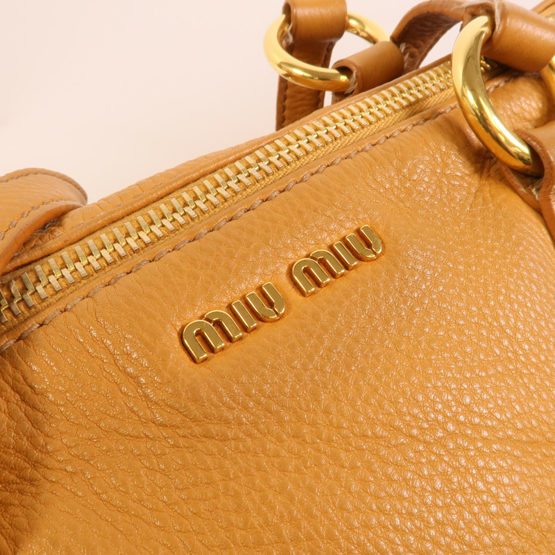 Miu Miu 牛皮皮革Tote Bag手挽肩背兩用袋-7