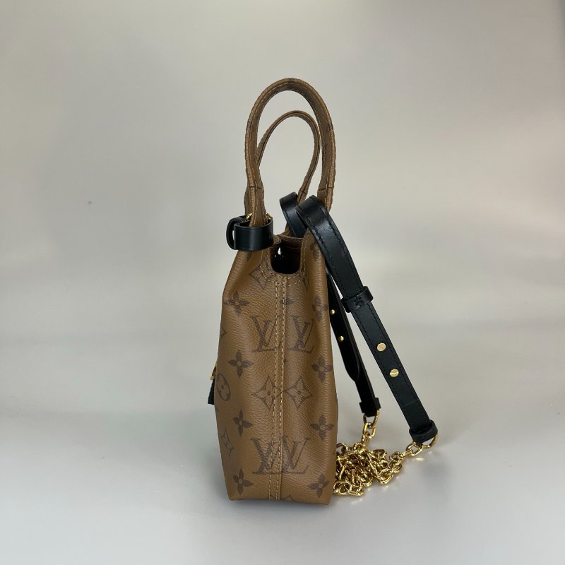 LV M46816/晶片款 老花Atlantis BB菜籃子包-2
