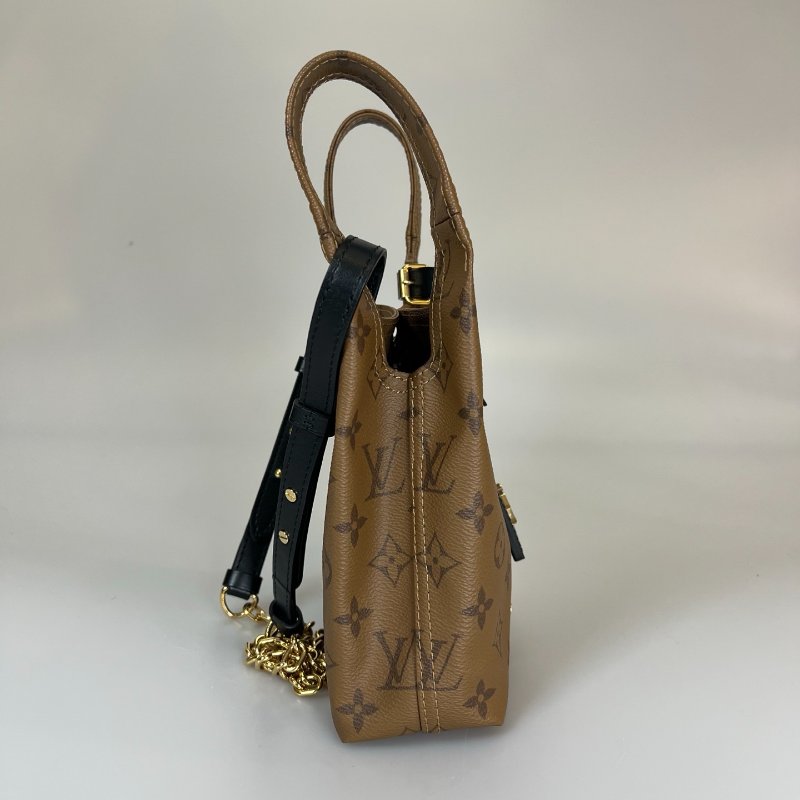 LV M46816/晶片款 老花Atlantis BB菜籃子包-3