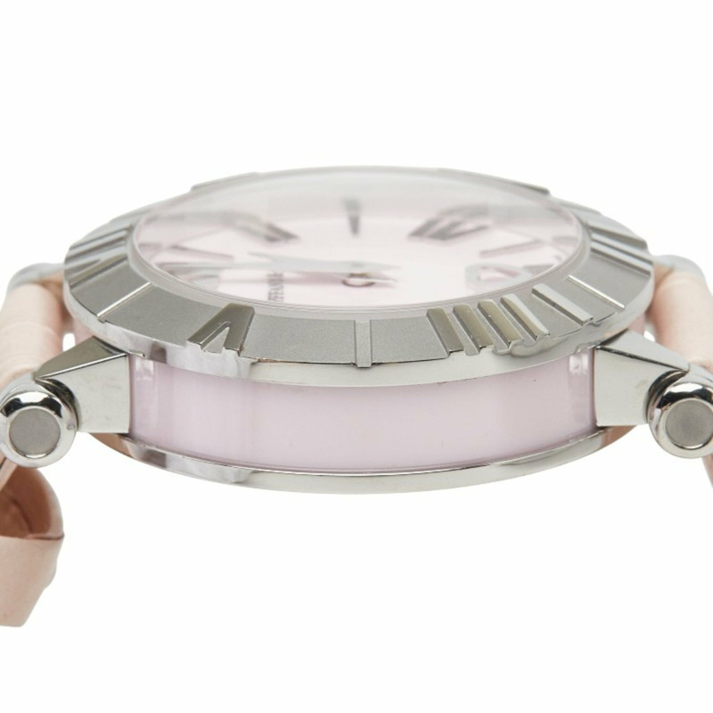 Tiffany & Co.) Atlas 女士腕錶 Z1300.11.11A31A41A 石英粉紅錶盤不鏽鋼皮革陶瓷錶帶-3