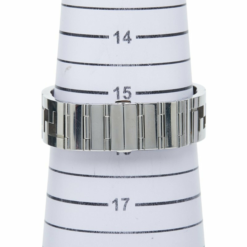 Fendi Orologi 雙指針 Quadro 腕錶 6100L 石英錶 灰色錶盤 不鏽鋼 女士 FENDI-6
