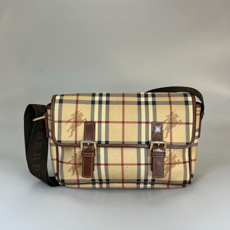 BURBERRY 舊款馬鞍包-0