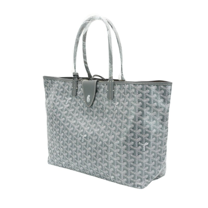 Goyard Saint Louis PM 印花帆布手提托特包(灰)-1