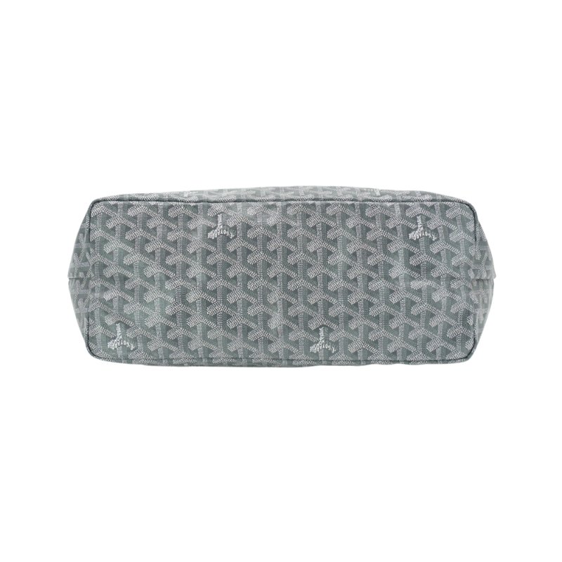 Goyard Saint Louis PM 印花帆布手提托特包(灰)-3