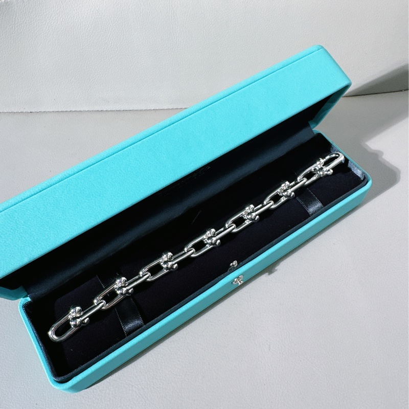 Tiffany蒂芙尼 Hardwear系列 純銀鏈環手鍊,大號-1