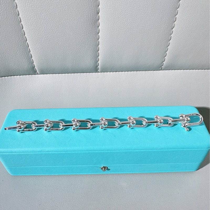 Tiffany蒂芙尼 Hardwear系列 純銀鏈環手鍊,大號-3