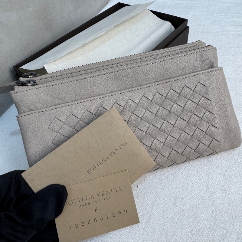 【赫蒂國際精品】𝐁𝐨𝐭𝐭𝐞𝐠𝐚 𝐕𝐞𝐧𝐞𝐭𝐚 編織拉鍊手拿包vintage 二手 中古-3