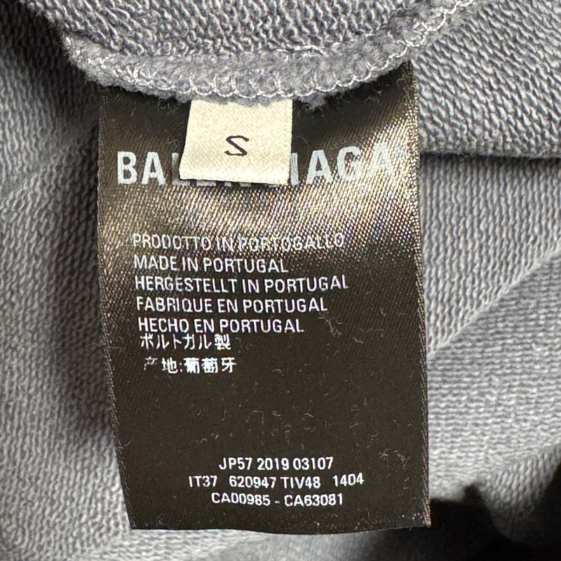 Balenciaga巴黎世家 人像Logo印花休閒連帽 衛衣 寬松版型-4