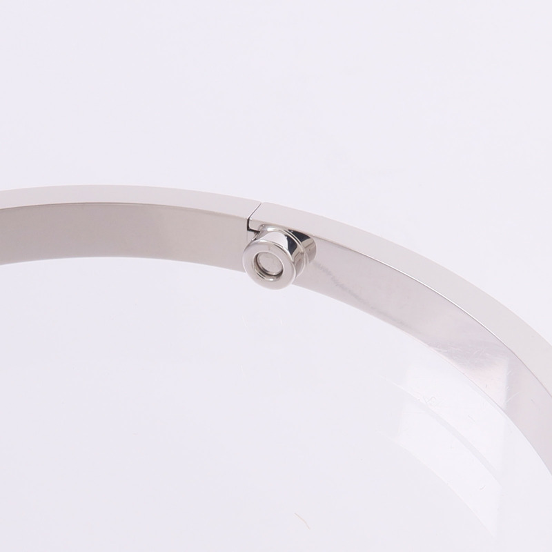 CARTIER 18K白金Love Bracelet Full Diamonds Small Model鑽石手鐲-5