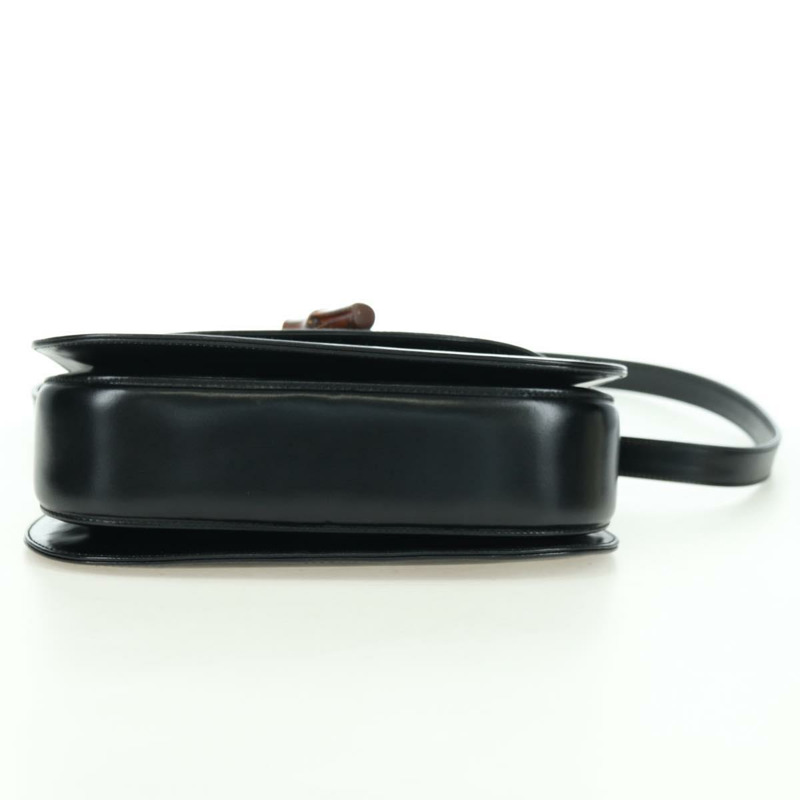 【日本直送】GUCCI 竹節手提包 皮革 兩用 黑色 金色 000 1364 0633 正品 180208V-4