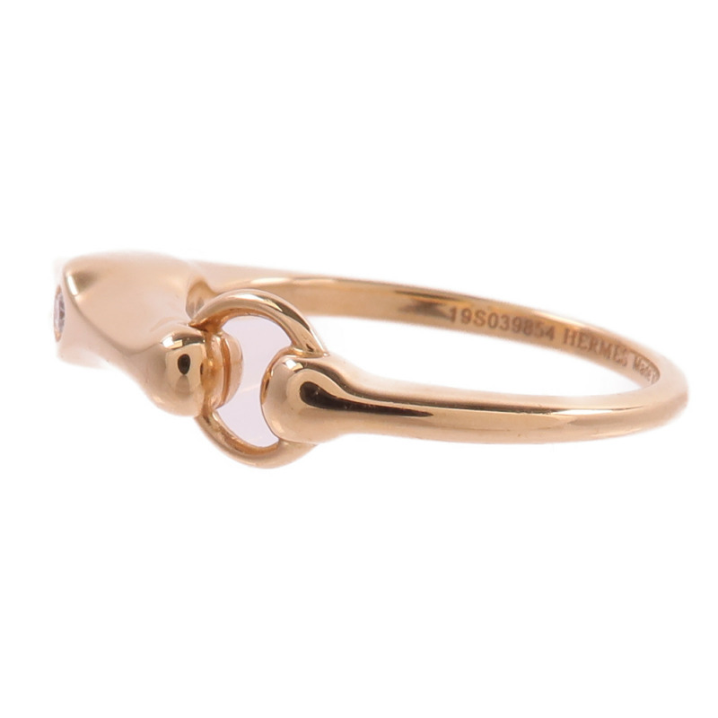 HERMES 18K玫瑰金Galop Ring鑽石戒指-2