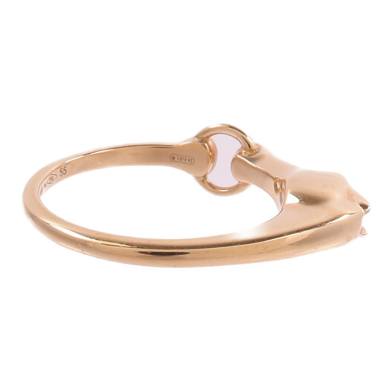 HERMES 18K玫瑰金Galop Ring鑽石戒指-3