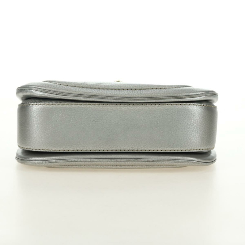 【日本直送】GUCCI 竹節手提包 皮革 兩用 金銀 254884 正品 181218V-4