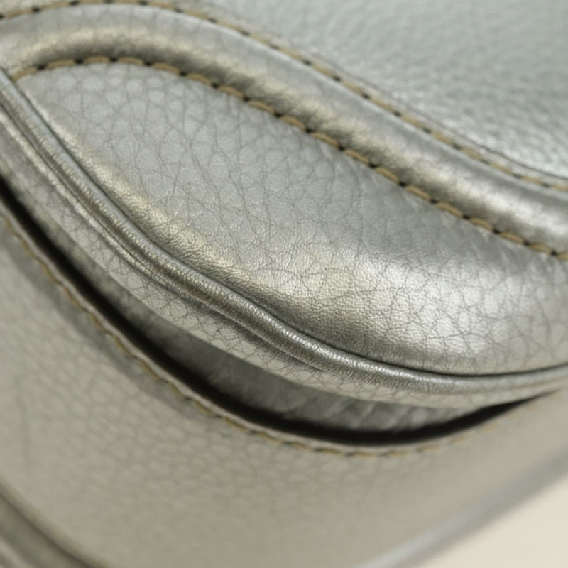 【日本直送】GUCCI 竹節手提包 皮革 兩用 金銀 254884 正品 181218V-15