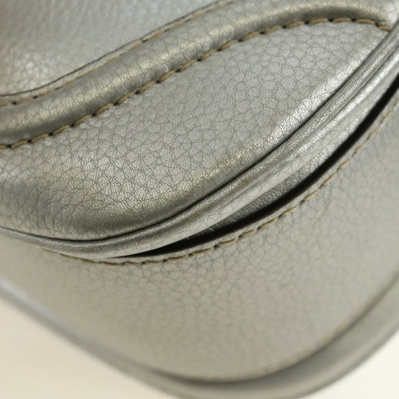 【日本直送】GUCCI 竹節手提包 皮革 兩用 金銀 254884 正品 181218V-16