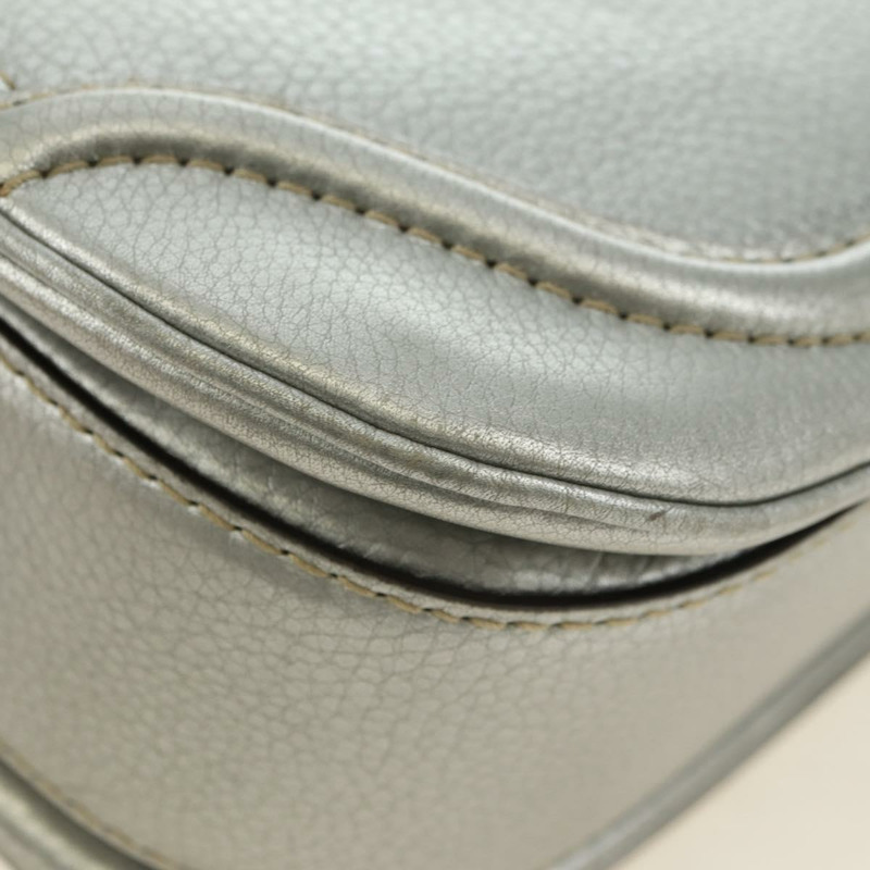 【日本直送】GUCCI 竹節手提包 皮革 兩用 金銀 254884 正品 181218V-17