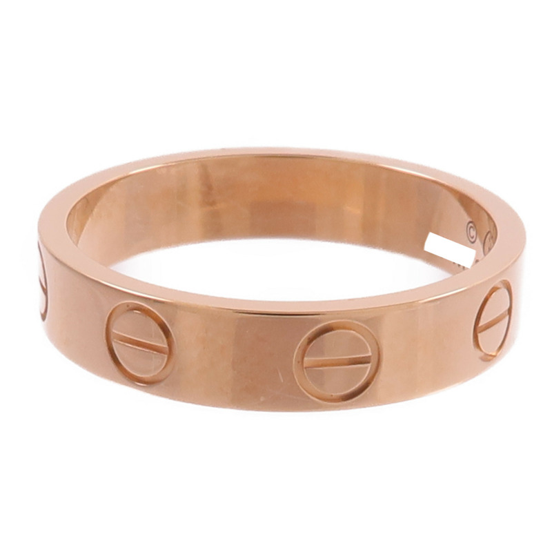 CARTIER 18K玫瑰金Mini Love Ring戒指-2