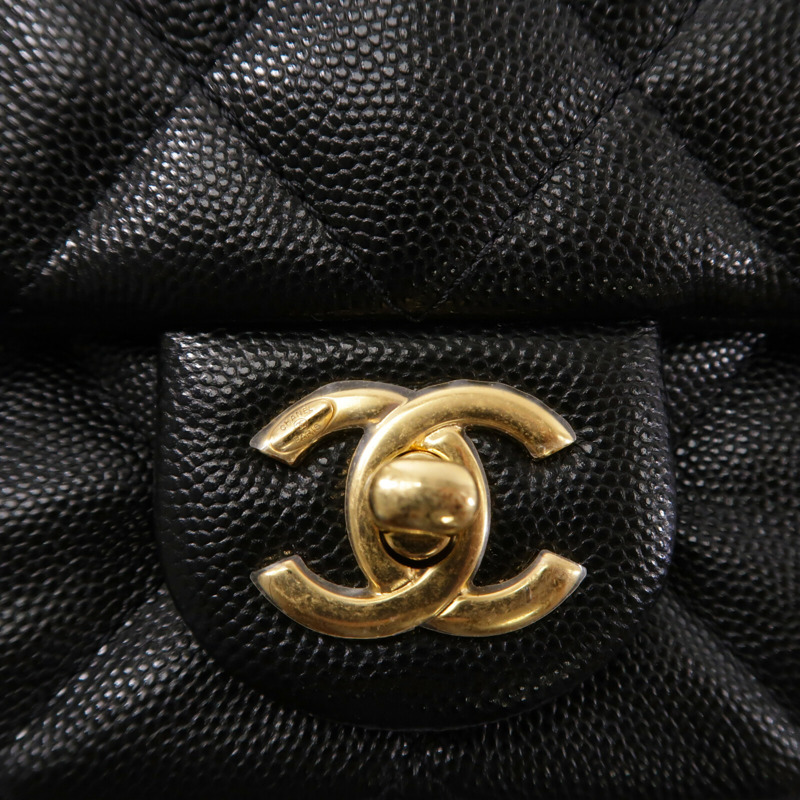 CHANEL 牛皮皮革22P Mini Flap Bag鏈帶肩背袋-6