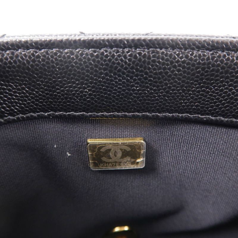 CHANEL 牛皮皮革22P Mini Flap Bag鏈帶肩背袋-7