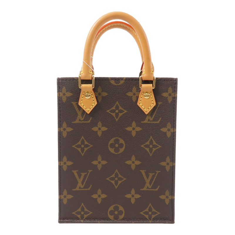 LOUIS VUITTON Monogram Petit Sac Plat手挽肩背兩用袋-1