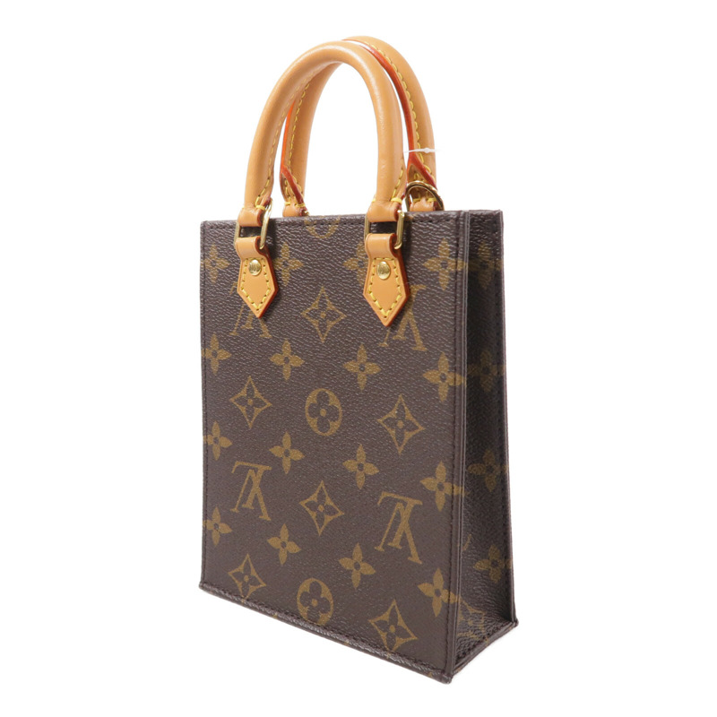 LOUIS VUITTON Monogram Petit Sac Plat手挽肩背兩用袋-2