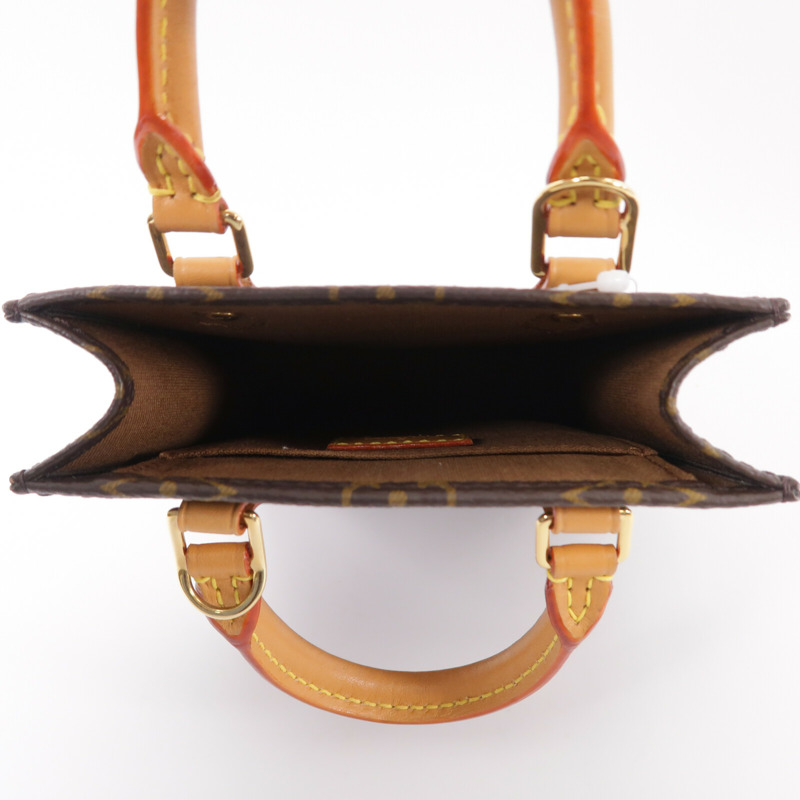 LOUIS VUITTON Monogram Petit Sac Plat手挽肩背兩用袋-4