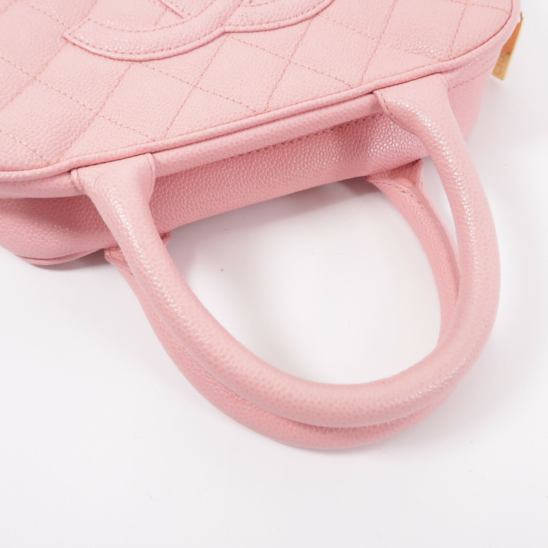 CHANEL 牛皮皮革Vintage Mini Boston Bowing Bag手挽袋-8