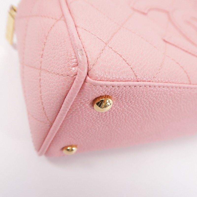 CHANEL 牛皮皮革Vintage Mini Boston Bowing Bag手挽袋-9