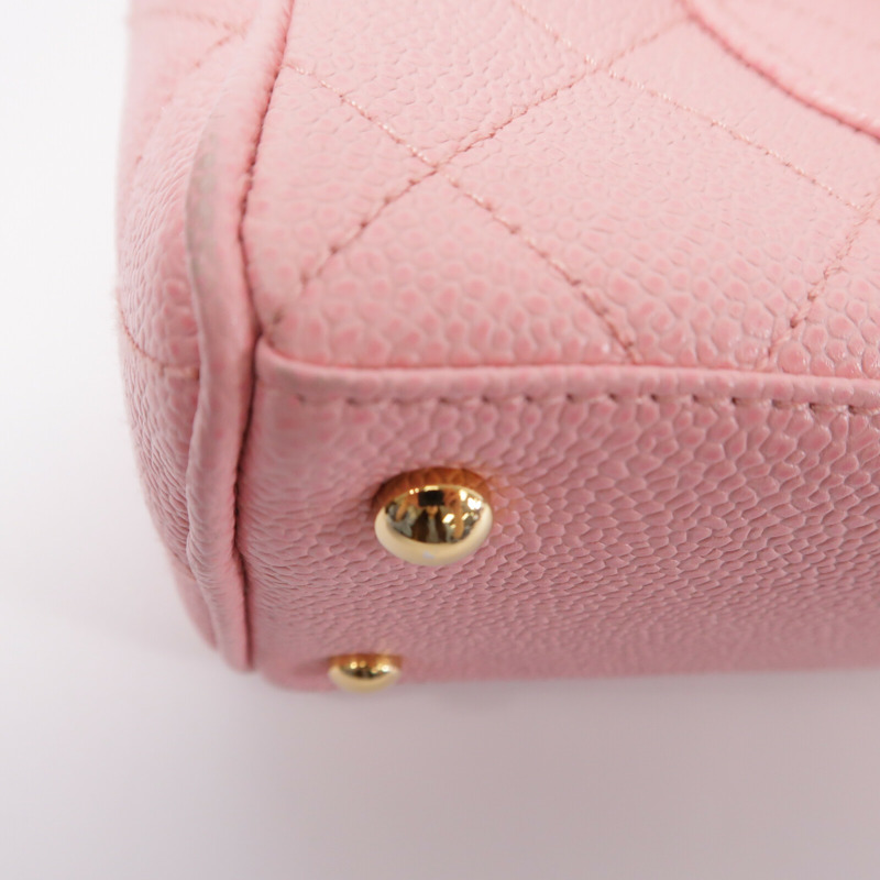 CHANEL 牛皮皮革Vintage Mini Boston Bowing Bag手挽袋-11