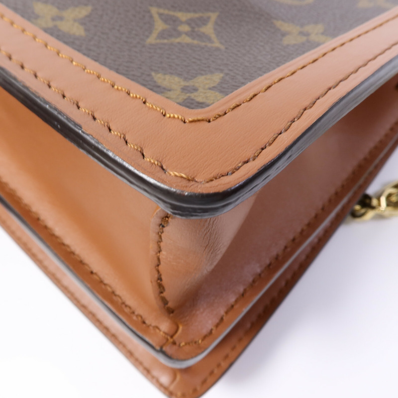 LOUIS VUITTON Monogram Reverse Dauphine MM肩背袋-11