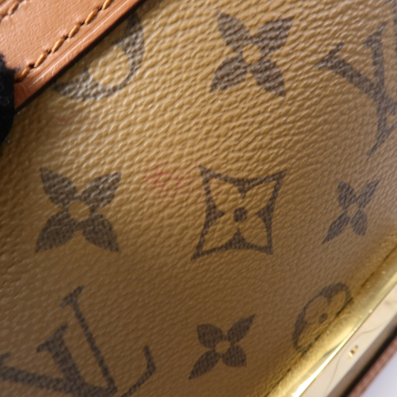 LOUIS VUITTON Monogram Reverse Dauphine MM肩背袋-15
