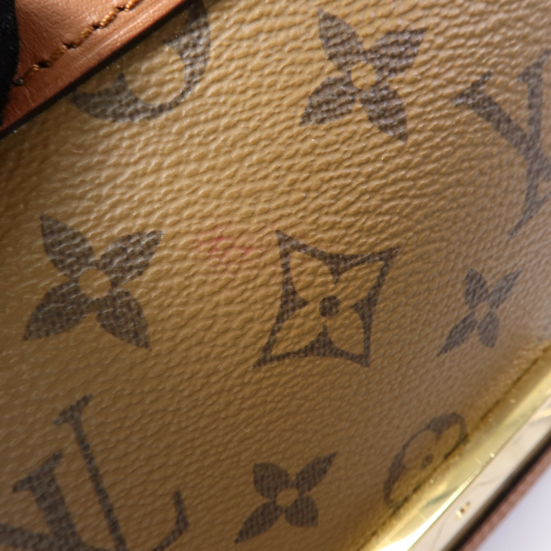 LOUIS VUITTON Monogram Reverse Dauphine MM肩背袋-16