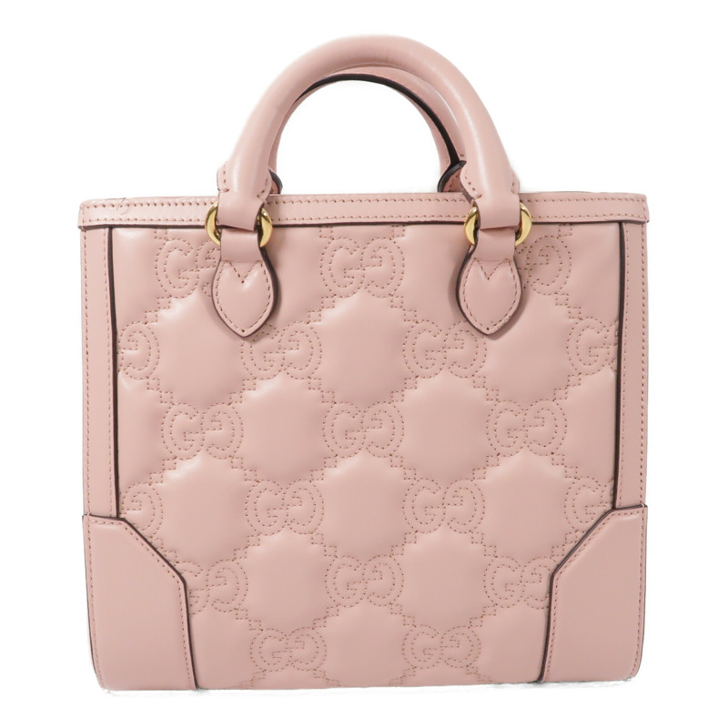 GUCCI 牛皮皮革GG Matelasse Mini Top Handle手挽肩背兩用袋-1