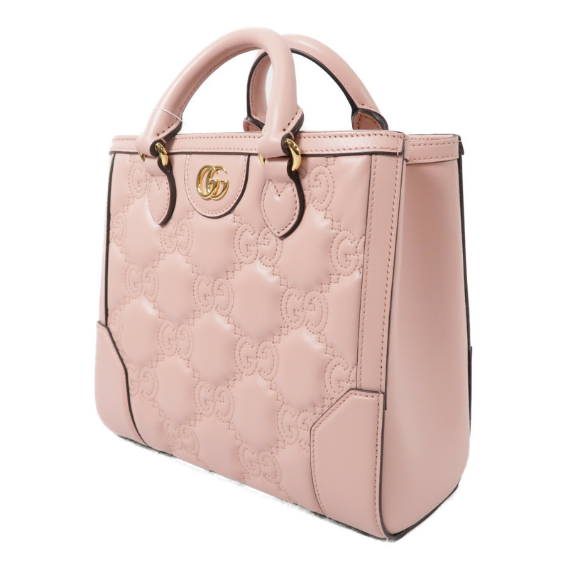 GUCCI 牛皮皮革GG Matelasse Mini Top Handle手挽肩背兩用袋-2