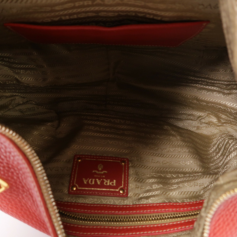 PRADA 牛皮皮革Tote Bag手挽袋-4