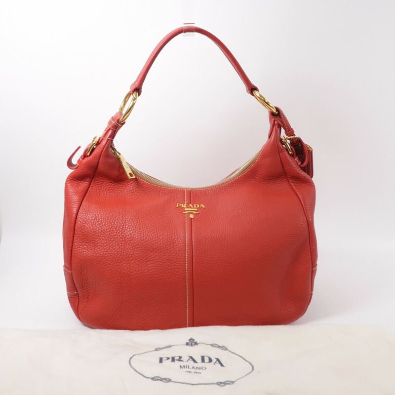 PRADA 牛皮皮革Tote Bag手挽袋-9