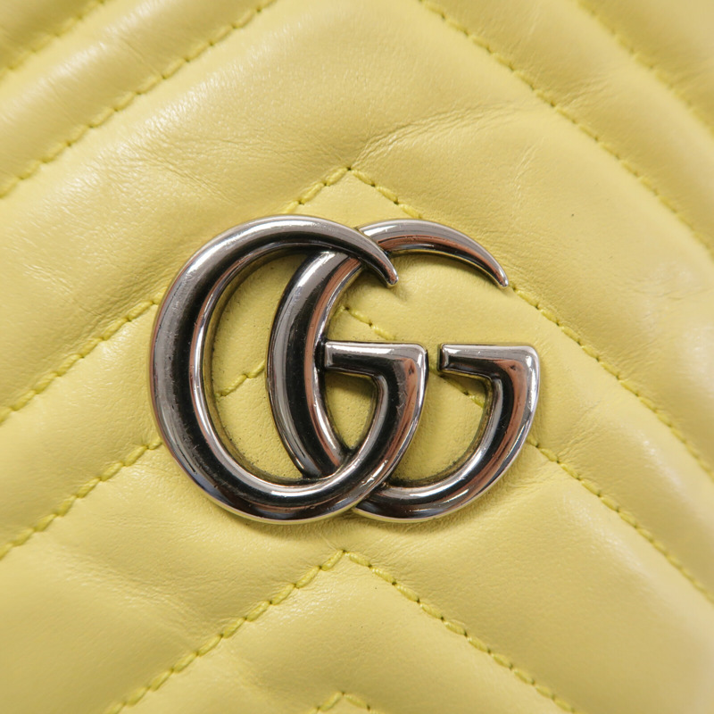 GUCCI 牛皮皮革Mini Bucket Bag鏈帶肩背袋-5