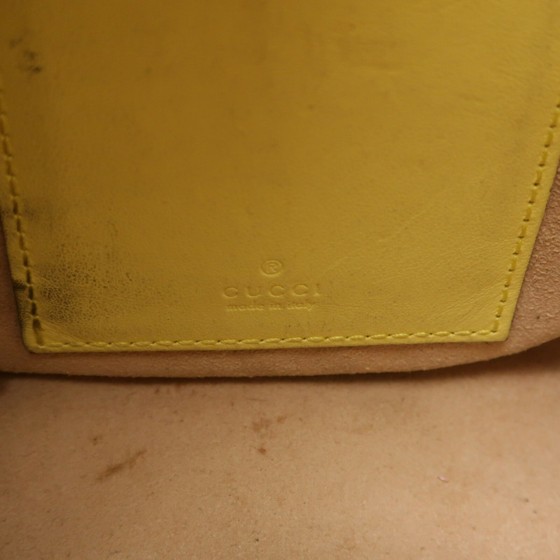 GUCCI 牛皮皮革Mini Bucket Bag鏈帶肩背袋-12