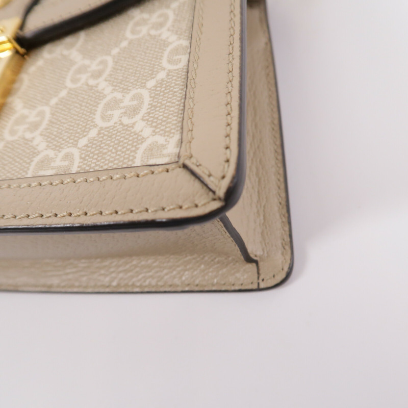 GUCCI 塗層帆布Ophidia GG Mini鏈帶手挽肩背兩用袋-12