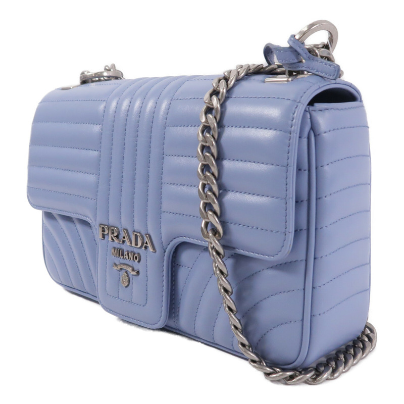PRADA 牛皮皮革Chain Shoulder Bag鏈帶肩背袋-1