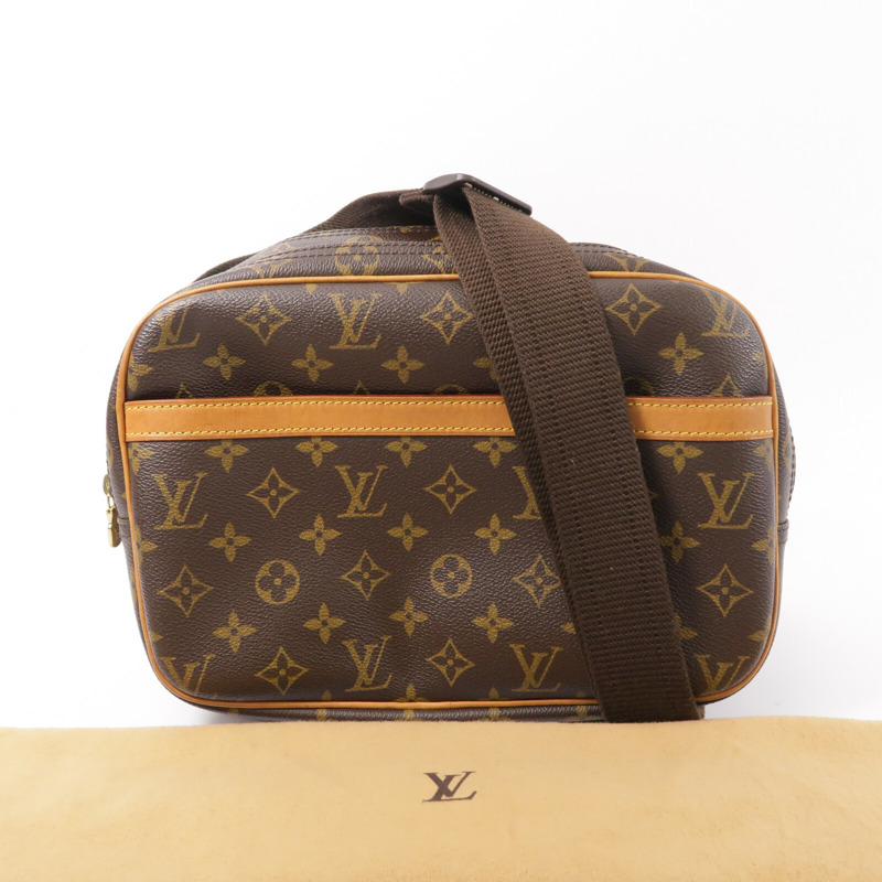 LOUIS VUITTON Monogram Reporter PM肩背袋-7