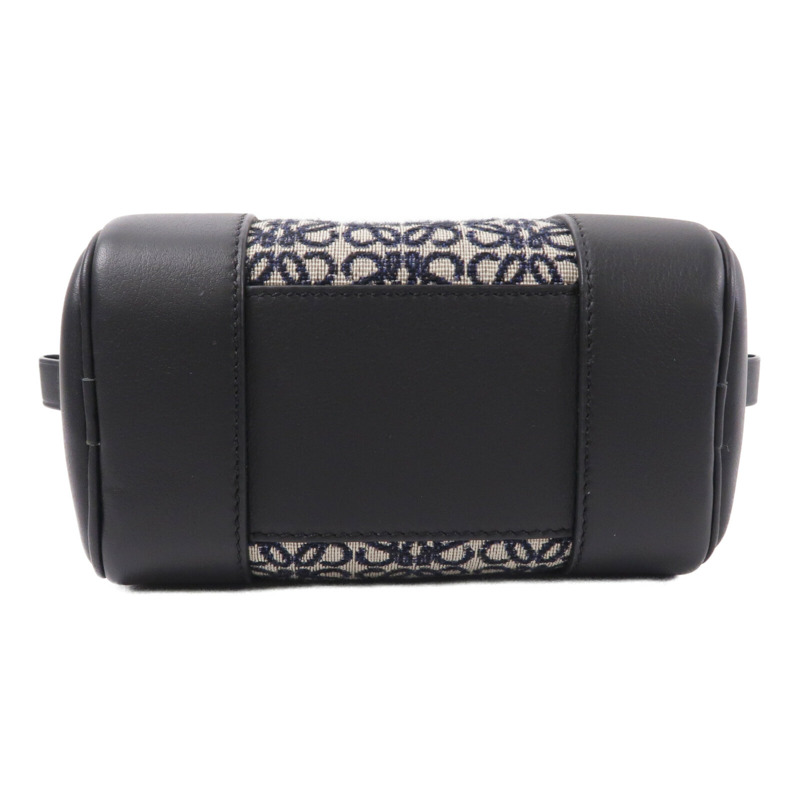 LOEWE 牛皮皮革/帆布Anagram Amazona 15手挽肩背兩用袋-3