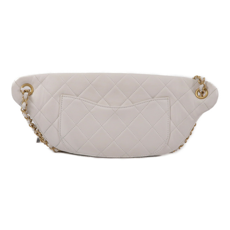 CHANEL 牛皮皮革All About Chains Waist Bag腰包-1