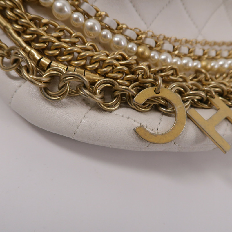 CHANEL 牛皮皮革All About Chains Waist Bag腰包-12