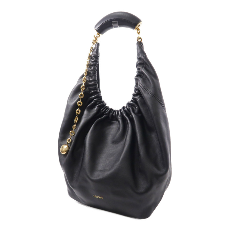 LOEWE 羊皮皮革Squeeze Bag Medium肩背袋-2